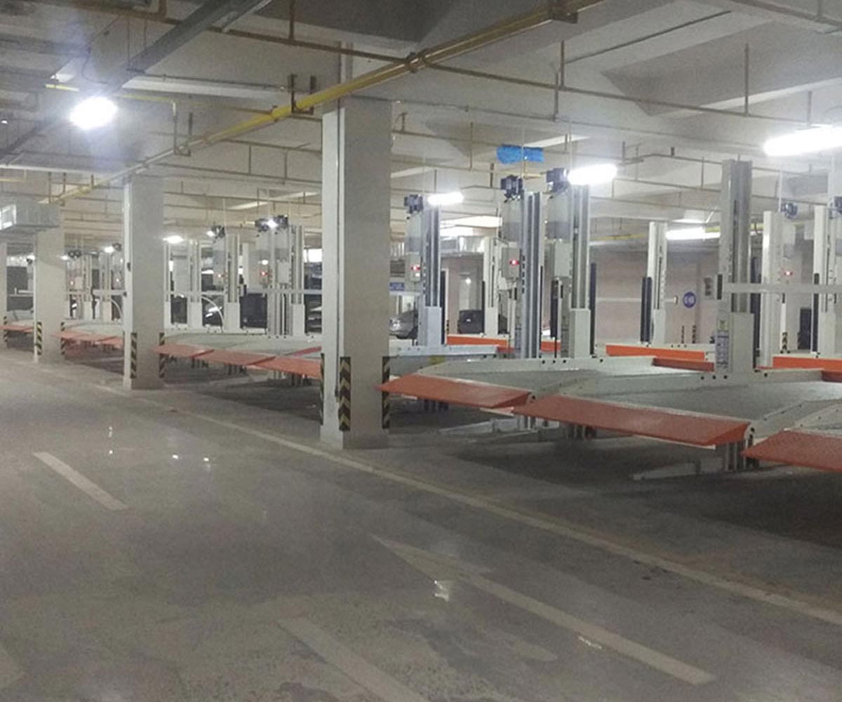 南寧四柱簡易升降類立體停車庫過驗收